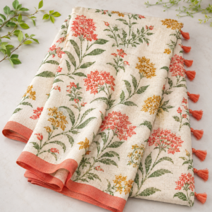 Printed Linen Sarees